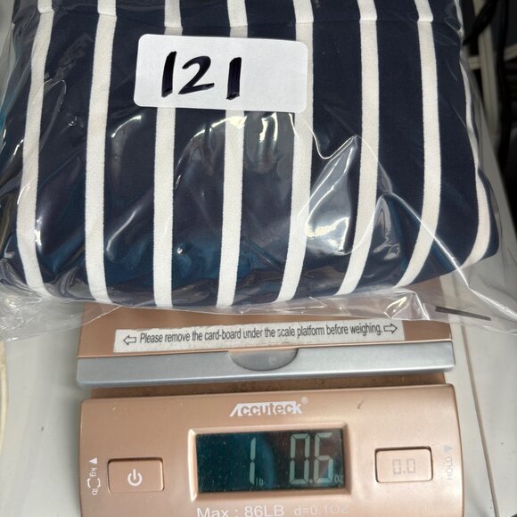 The Limited Navy & White Sailor Striped Pants Regular Fit Size 4 Wide Leg - Picture 7 of 7